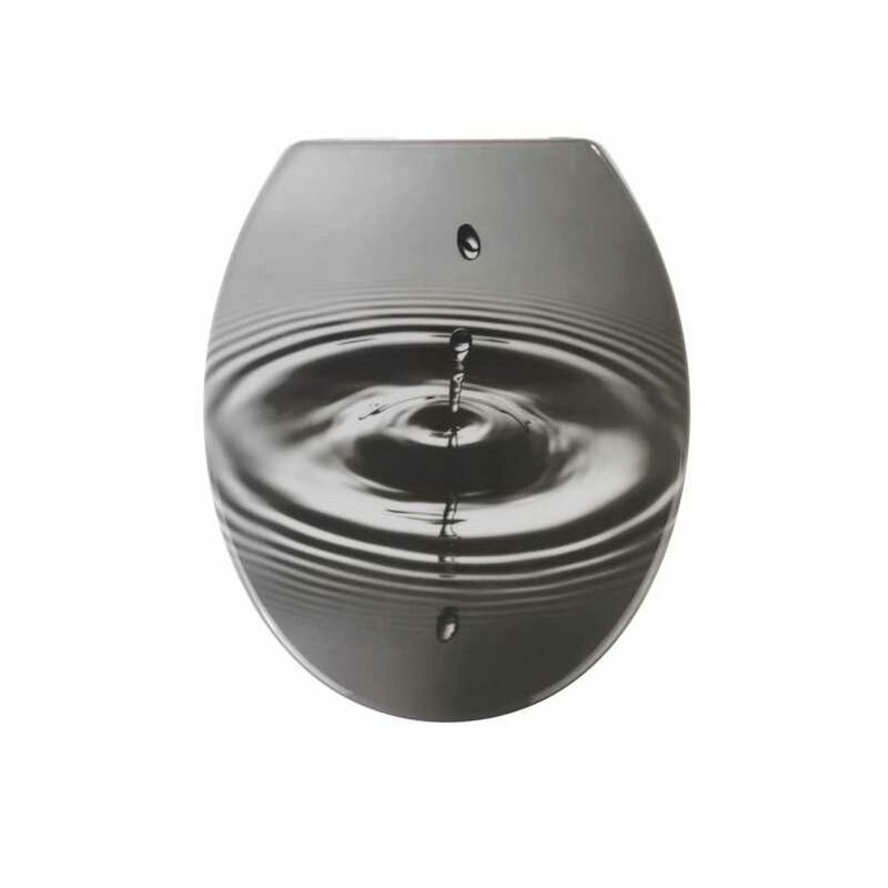 foto del prodotto wenko seduta wc waterdrop grigio