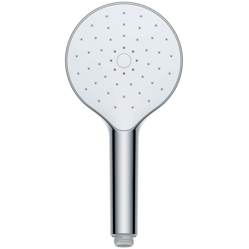 foto del prodotto wenko soffione doccia automatic cleaning cromo, 12 cm doccetta a mano con impugnatura universale con sistema anticalcare autopulente, abs, 12 x