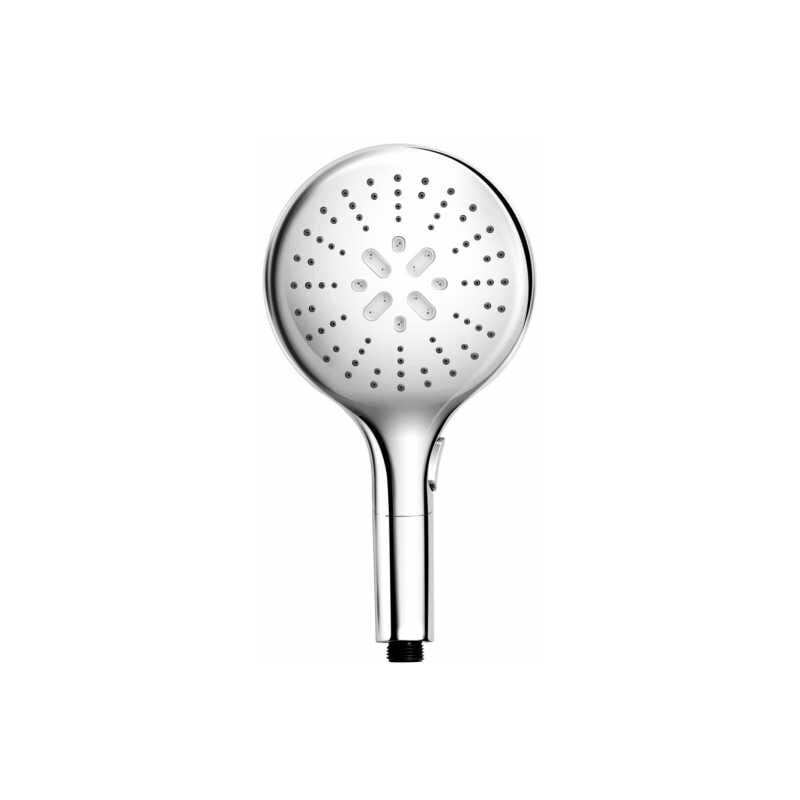 foto del prodotto wenko soffione doccia basic, soffione doccia a 5 getti, soffione doccia universale con attacco standard 1 2 , facile pulizia del calcare, plastica