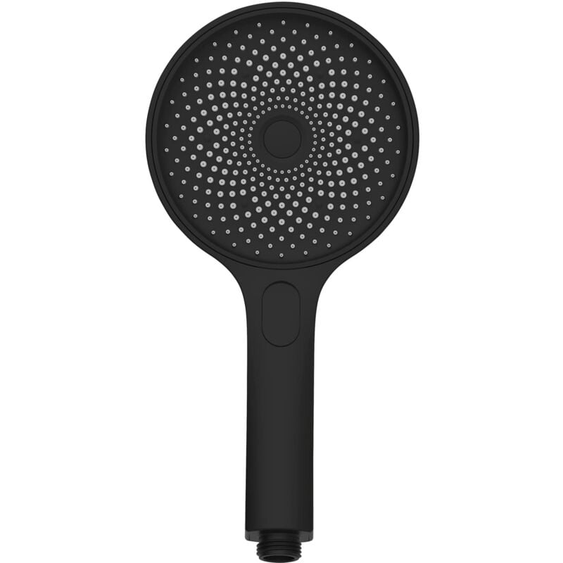 foto del prodotto wenko soffione doccia softwater nero opaco, doccetta universale con 324 ugelli e 3 tipi di getto