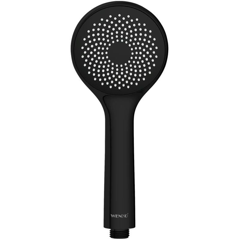 foto del prodotto wenko soffione doccia watersaving nero opaco universale doccia doccia con sistema di risparmio idrico, nero opaco