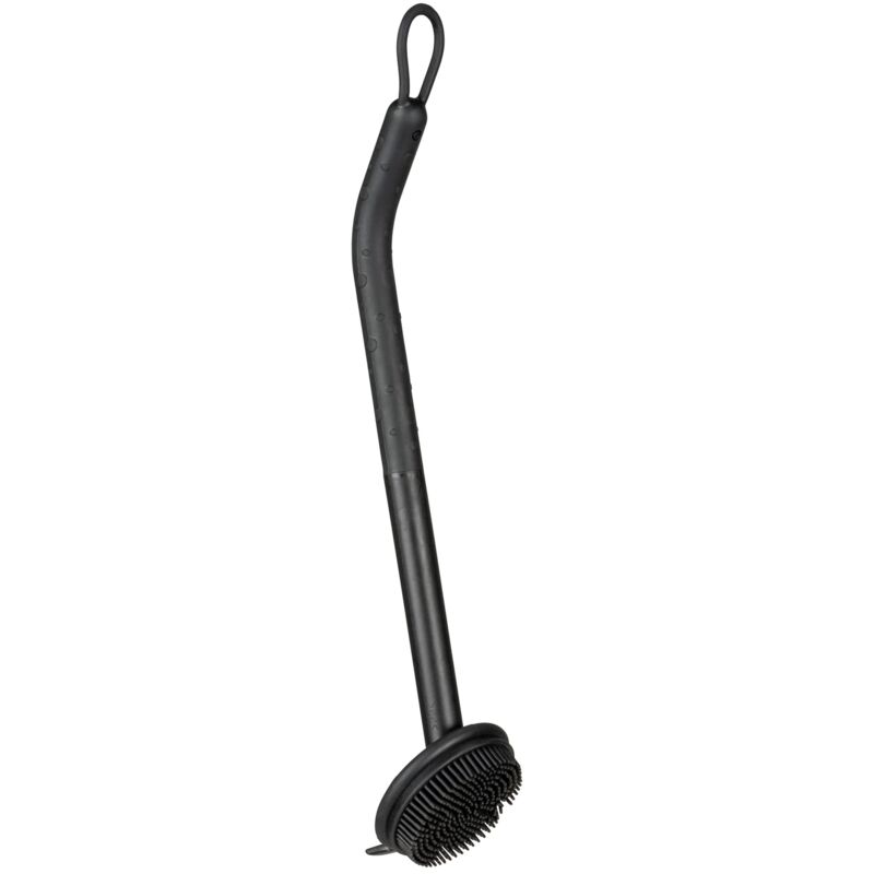 foto del prodotto wenko spazzola per piatti cuvo, spazzola per stoviglie con manico ergonomico, setole corte per pulizia ampia e raschietto per eliminare lo sporco