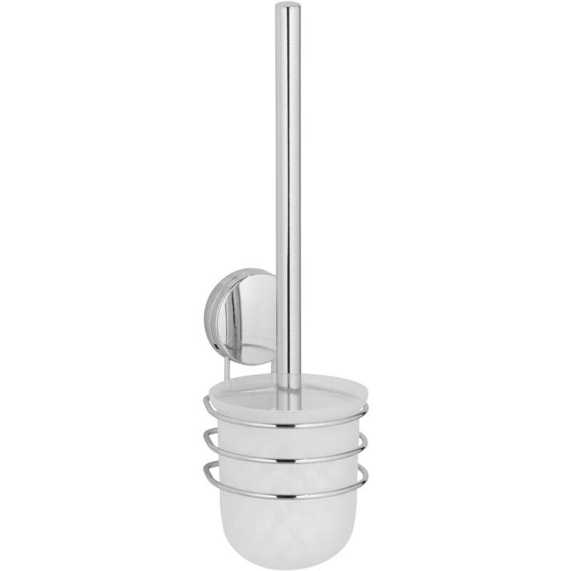 foto del prodotto wenko spazzola wc a muro osimo, soluzione senza foratura static loc plus, acciaio plastica, 10x37x11 cm, cromato