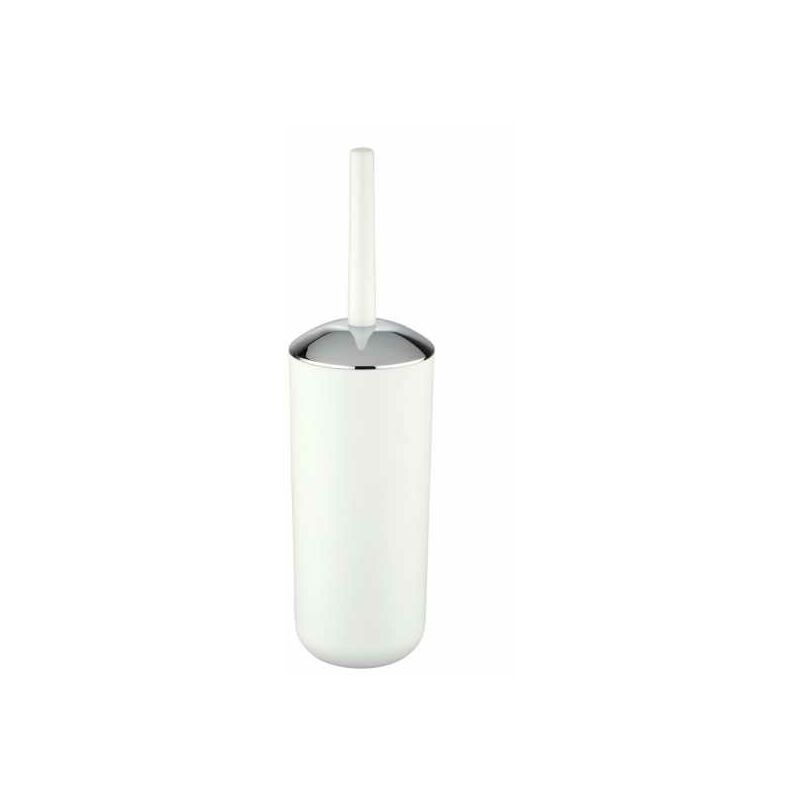 foto del prodotto wenko spazzola wc brasil, spazzola wc nera, plastico pet infrangibile, 10x37 cm, bianco