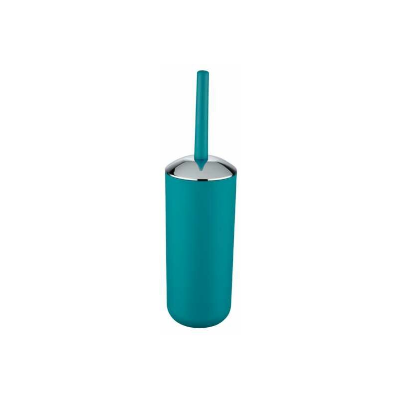 foto del prodotto wenko spazzola wc brasil, spazzola wc nera, plastico pet infrangibile, 10x37 cm, turchese