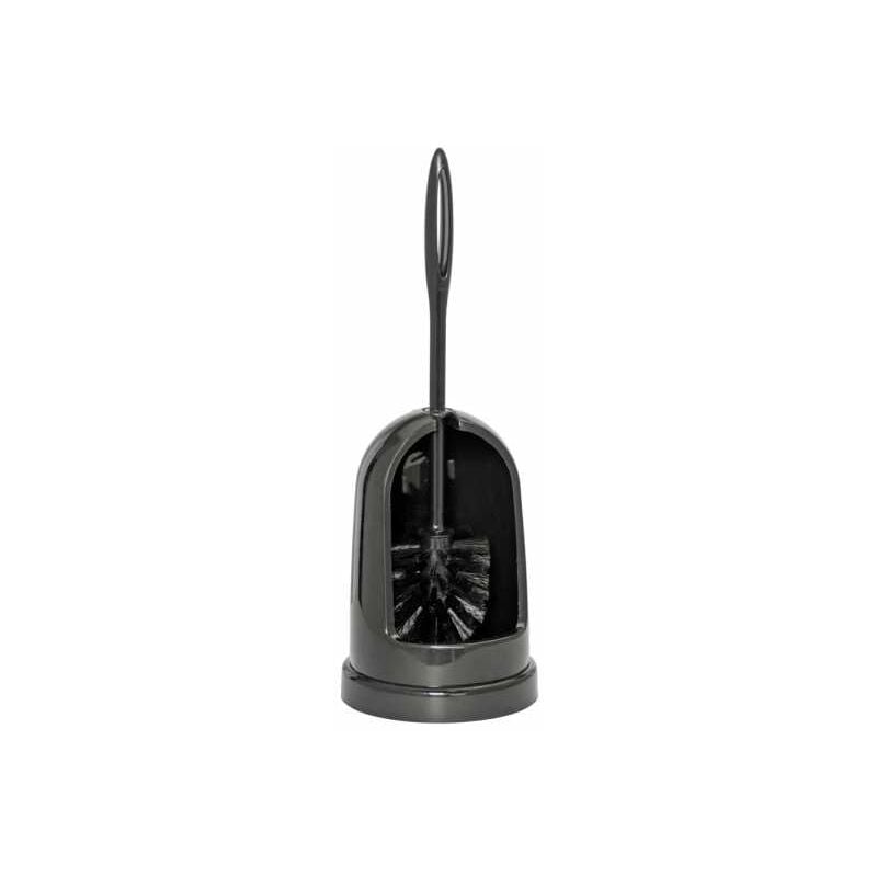 foto del prodotto wenko spazzola wc standard, spazzola wc nera per una pulizia efficace della tazza del wc, eccellente rapporto qualit prezzo, plastica robusta, 