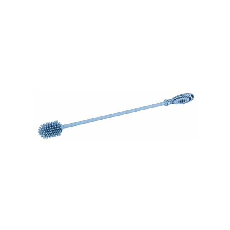 foto del prodotto wenko spazzolino in silicone sia, spazzolino per biberon, spazzolino per bottiglia termica, in silicone, extra lungo 3.5 x 38 cm, blu