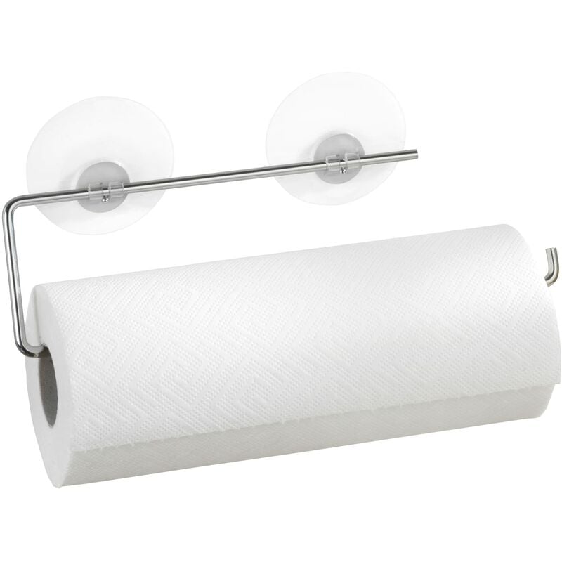 foto del prodotto wenko static loc portarotolo carta cucina, metallo cromato, 30 x 8.5 cm, argento lucido