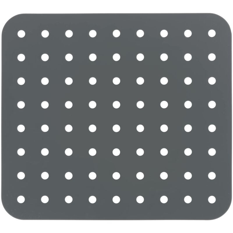 foto del prodotto wenko tappetino per lavello in cristallo quadrato grigio extra forte, ma e b x h x t 27,5 x 1 x 31 cm