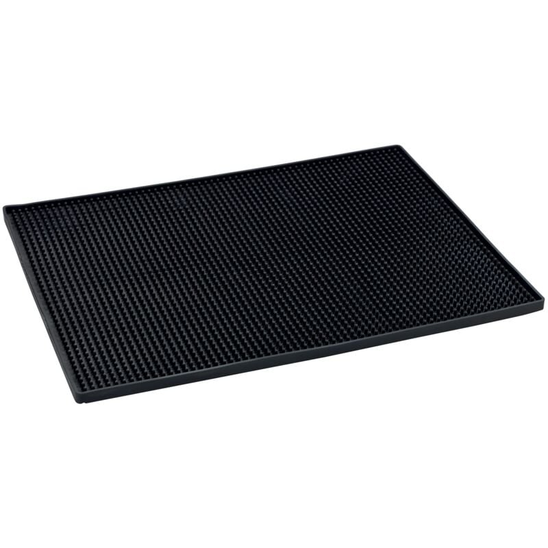 foto del prodotto wenko tappetino scolapiatti maxi, tappeto di gomma ultragrande con superficie a rilievi per stoviglie bicchieri, tappetino per lavello in plastica