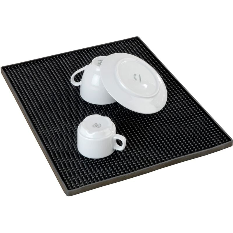 foto del prodotto wenko tappetino scolapiatti maxi, tpr, 40 x 1 x 30 cm, nero