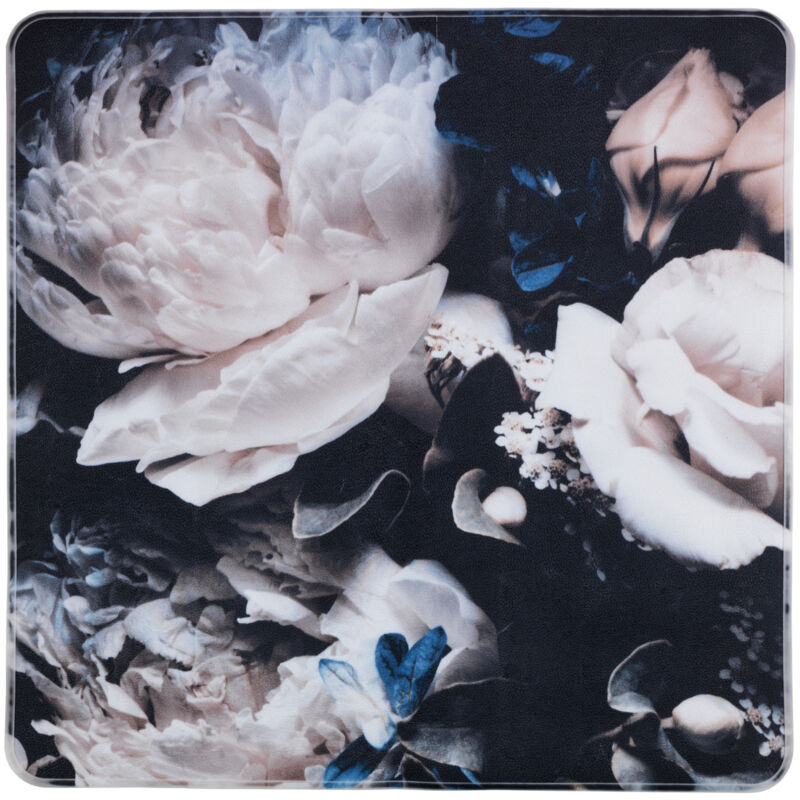 foto del prodotto wenko tappeto da doccia peony, tappeto da doccia antiscivolo, plastica, 54x54 cm, multicolore
