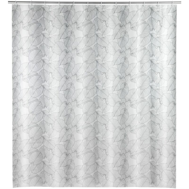 foto del prodotto wenko tenda da doccia samoa, tenda in plastica peva ecologica e riciclabile, per doccia e vasca, impermeabile, 180 x 200 cm, inclusi 12 anelli per