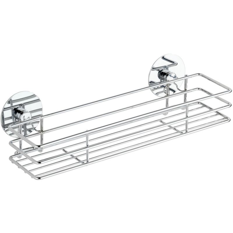 foto del prodotto wenko turbo loc portaspezie fissaggio senza trapano, metallo cromato, 30 x 9 x 8 cm, argento lucido