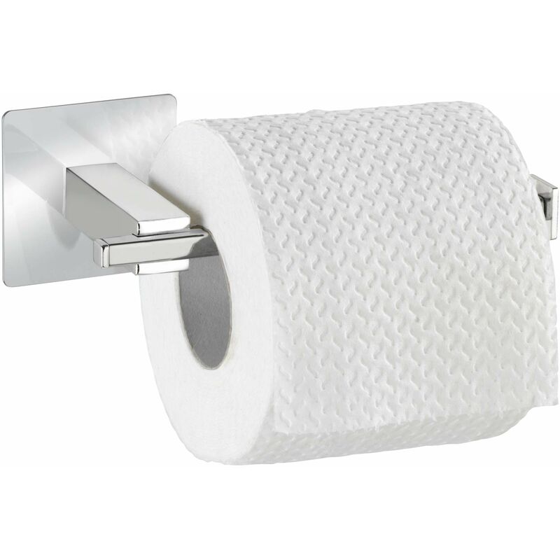 foto del prodotto wenko turbo loc quadro portarotolo fissaggio senza trapano, acciaio inossidabile, 16.5 x 6.5 x 7 cm, cromo