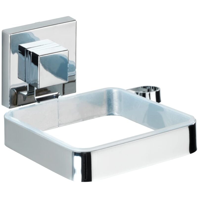 foto del prodotto wenko vacuum-loc porta asciugacapelli in acciaio inox quadro, acciaio inossidabile, 14 x 7.5 x 13.5 cm, lucido