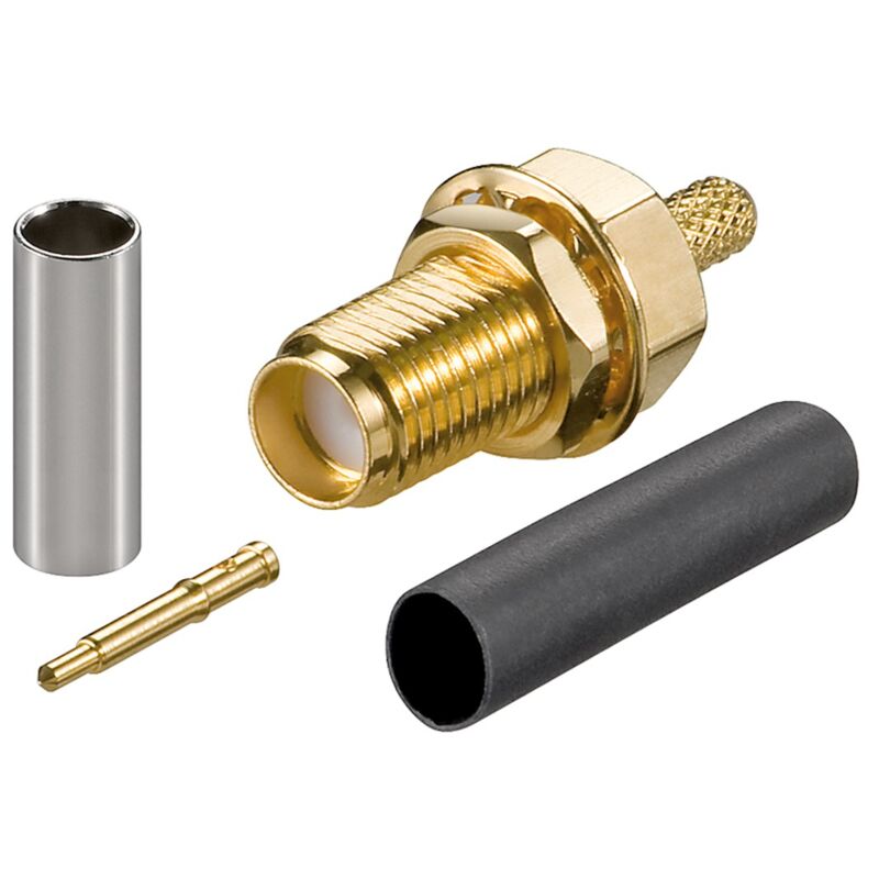 foto del prodotto wentronic presa a crimpare rp sma, per cavo coassiale rg 174 e rg 316. tipo di cavo rg 174 rg 316