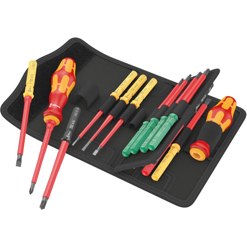 foto del prodotto wera 05006611001 kraftform kompakt vde 17 universal 1 tool finder, 17 pezzi