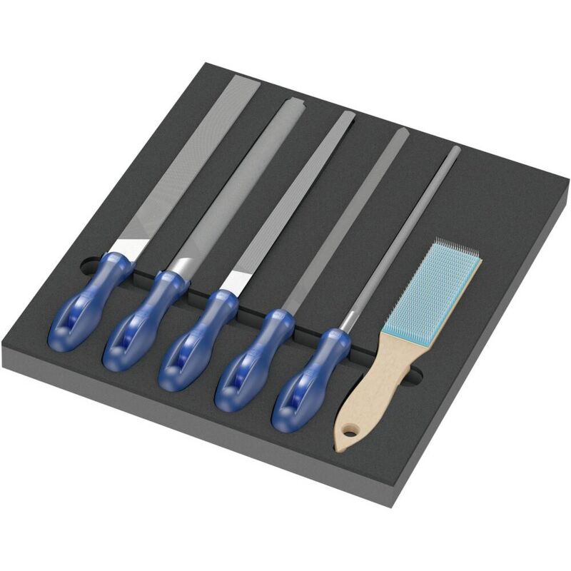 foto del prodotto wera 05150183001 kit di lime, inserto in schiuma 9783 a 6 pezzi, kit di lime a cavallo 1 lunghezza 405 mm 1 pz.