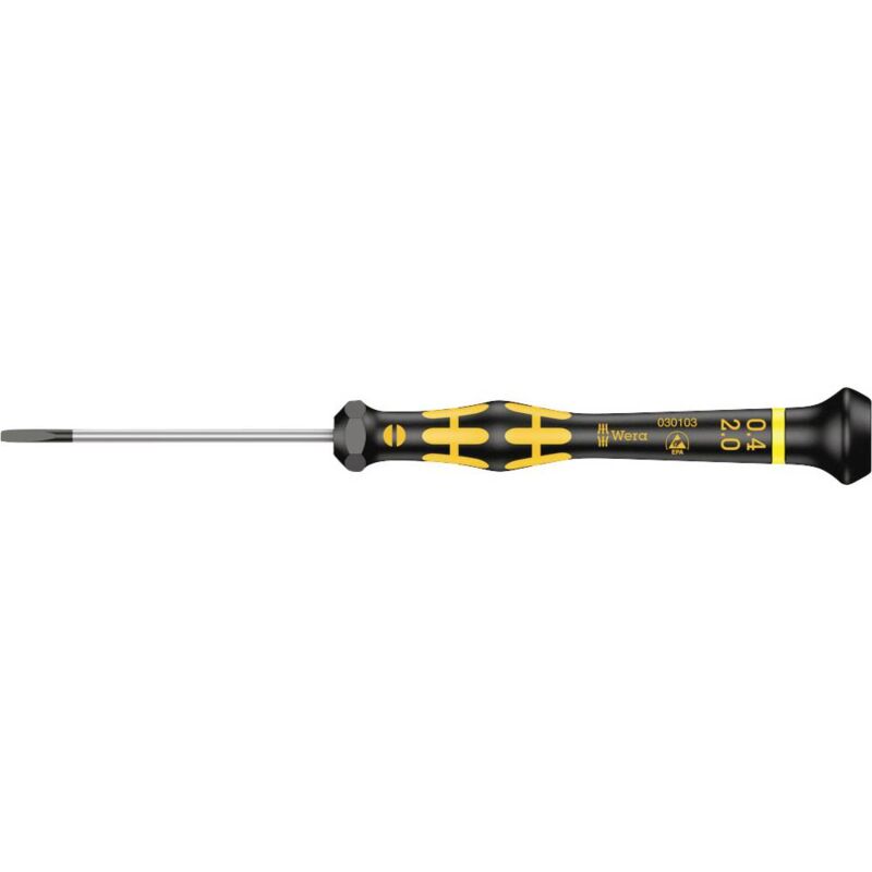 foto del prodotto wera 1578 a esd cacciavite a taglio larghezza della lama 2 mm lunghezza della lama 60 mm