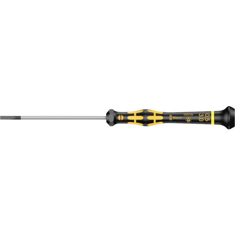 foto del prodotto wera 1578 a esd cacciavite a taglio larghezza della lama 3 mm lunghezza della lama 80 mm