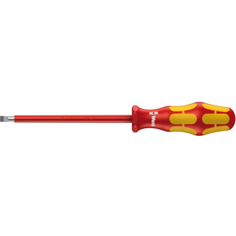 foto del prodotto wera 160 i vde cacciavite a taglio larghezza della lama 2.5 mm lunghezza della lama 80 mm din en 60900