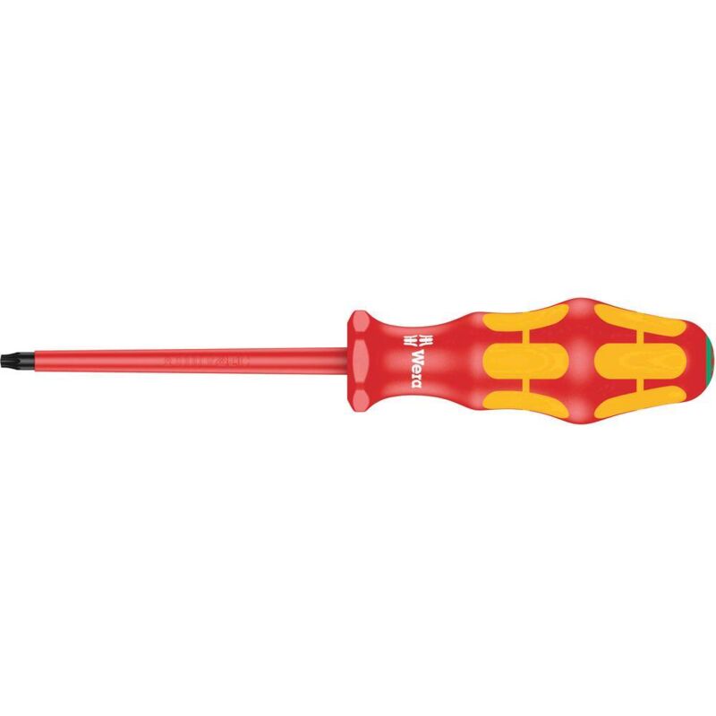 foto del prodotto wera 167 i vde cacciavite torx dimensione cacciavite t 25 lunghezza della lama 100 mm din en 60900 1 pz.