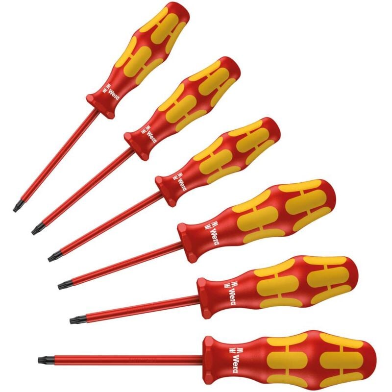 foto del prodotto wera 167i 6 vde kit cacciaviti 6 parti torx interno
