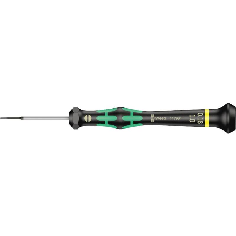 foto del prodotto wera 2035 elettronica e meccanica di precisione cacciavite a taglio larghezza della lama 1 mm lunghezza della lama 40
