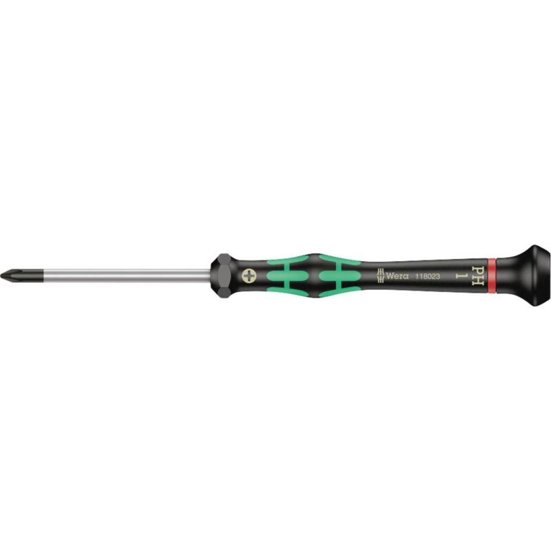 foto del prodotto wera 2050 05118023001 elettronica e meccanica di precisione cacciavite a croce ph 1 lunghezza della lama 60 mm