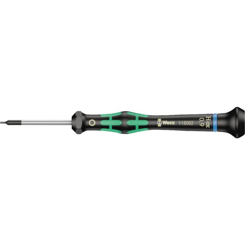 foto del prodotto wera 2054 elettronica e meccanica di precisione cacciavite a esagono interno dimensione chiave metrica 0.9 mm lunghe
