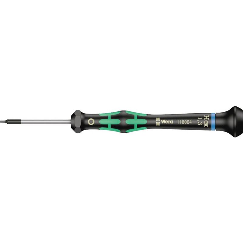 foto del prodotto wera 2054 elettronica e meccanica di precisione cacciavite a esagono interno dimensione chiave metrica 1.3 mm lunghe