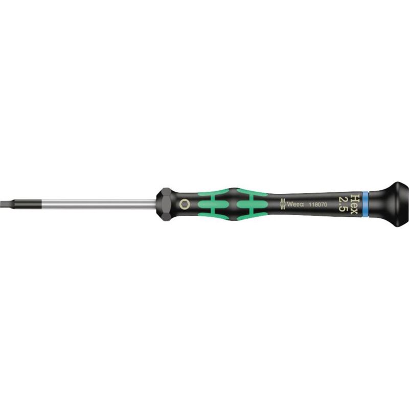 foto del prodotto wera 2054 elettronica e meccanica di precisione cacciavite a esagono interno dimensione chiave metrica 2.5 mm lunghe