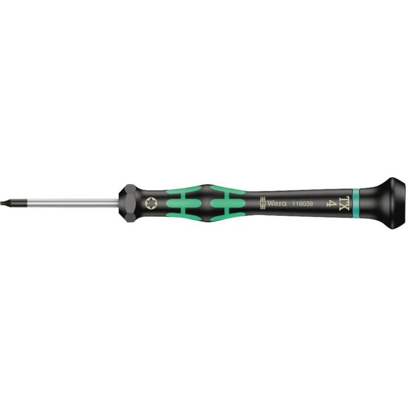 foto del prodotto wera 2067 elettronica e meccanica di precisione cacciavite torx dimensione cacciavite t 4 lunghezza della lama 40 mm