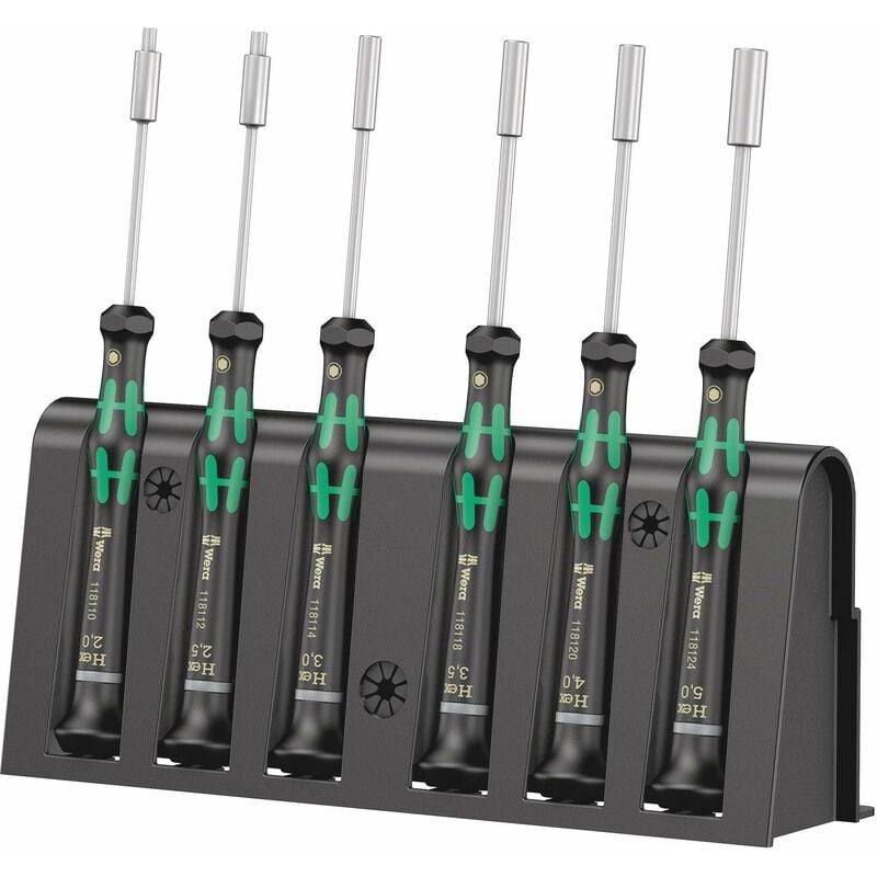 foto del prodotto wera 2069 6 assortimento di giraviti per l elettronica rack, 6 pezzi