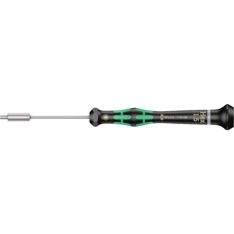 foto del prodotto wera 2069 elettronica e meccanica di precisione cacciavite a esagono esterno dimensione chiave metrica 1.5 mm lunghe