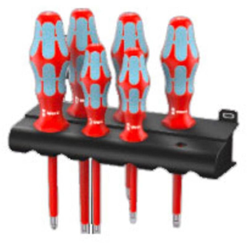 foto del prodotto wera 3165 i 6 serie di giravite in acciaio inox supporto, 6 pezzi