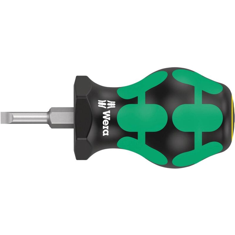 foto del prodotto wera 335 stubby cacciavite a taglio larghezza della lama 4 mm lunghezza della lama 25 mm