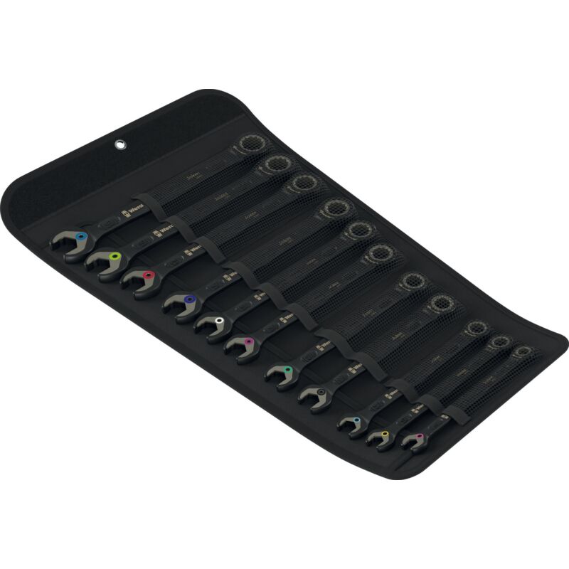 foto del prodotto wera 6000 joker black edition 11 set 1 set di chiavi a cricchetto aperte, 11 pezzi.