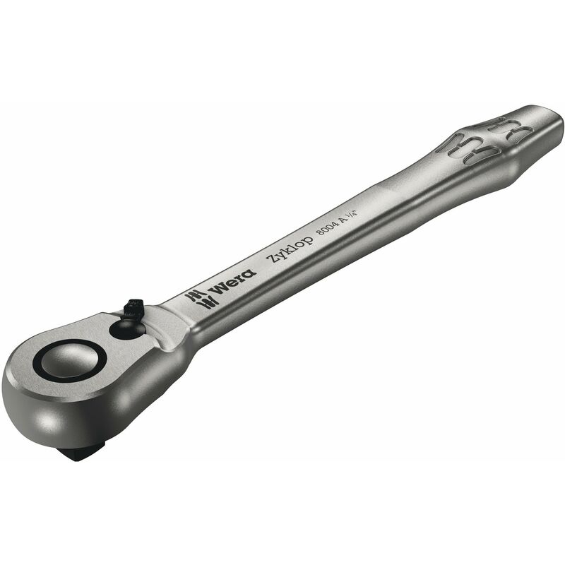 foto del prodotto wera 8004 a cricchetto zyklop metal con levetta per invertire la rotazione con attaco da 1 4 , 1 4 pollice x 141.0 mm