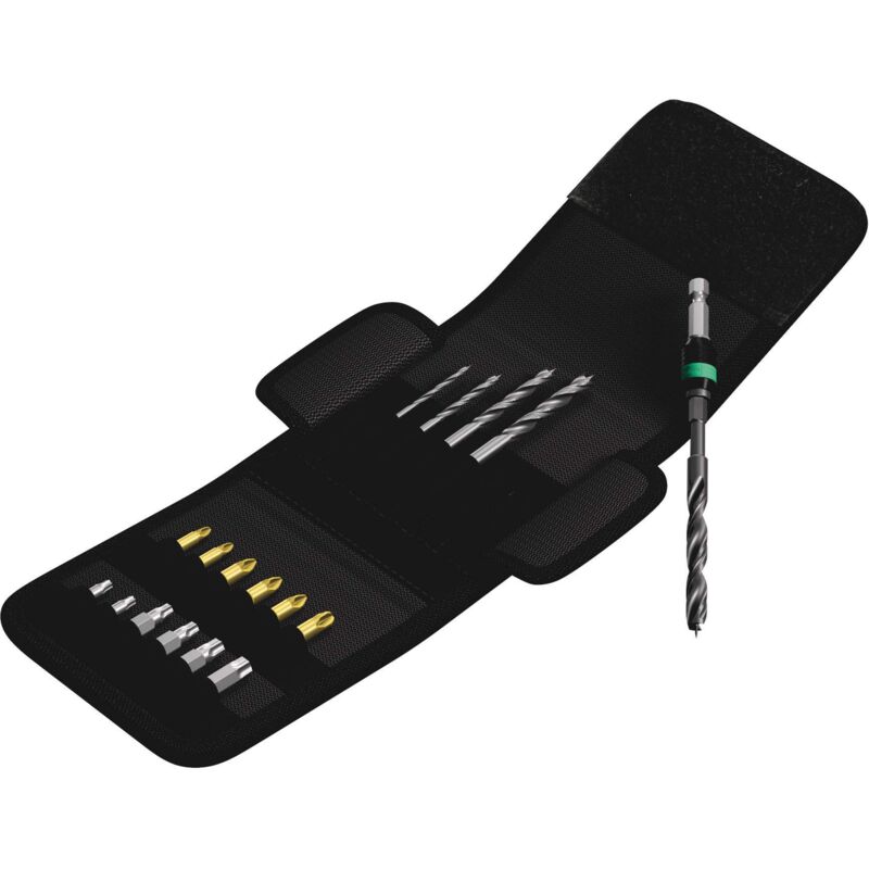 foto del prodotto wera 849 855 867 18 inserti a punta elicoidale per legno e assortimento di inserti, 18 pezzi
