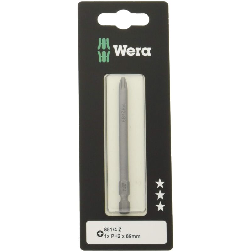 foto del prodotto wera, 851 4 z sb inserti a croce, ph 2 x 89 mm