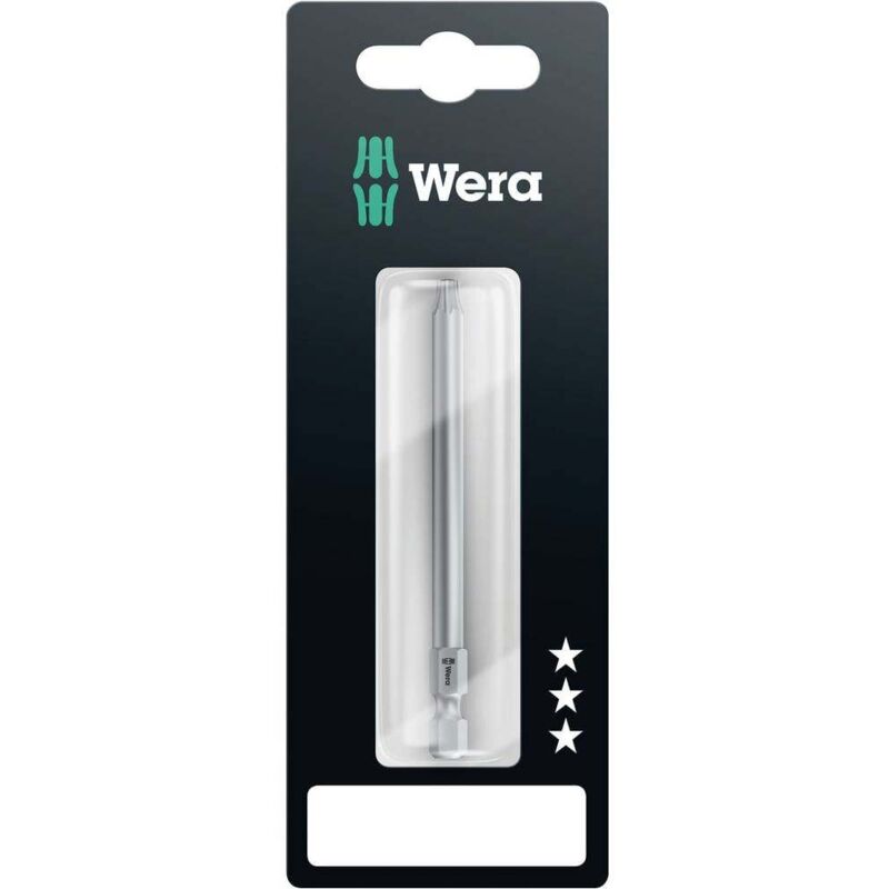 foto del prodotto wera 867 4 z 89mm sb sis 05073527001 inserto torx t 15 acciaio per utensili legato, duro f 6.3 1 pz.