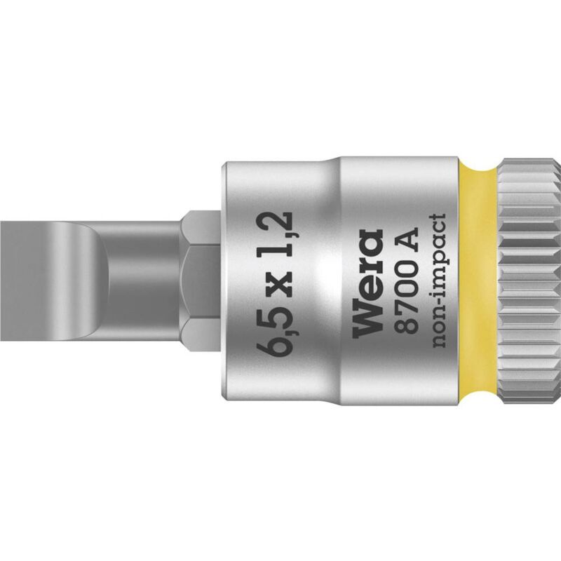 foto del prodotto wera 8700 a fl 05003322001 taglio inserto giravite a bussola 6.5 mm 1 4 6.3 mm 