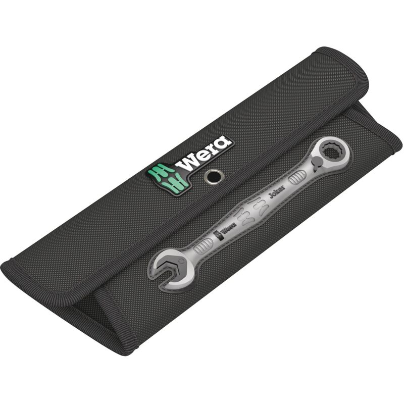 foto del prodotto wera astuccio pieghevole per 4 joker chiavi fisse ad anello a cricchetto, 290 x 100.0 mm