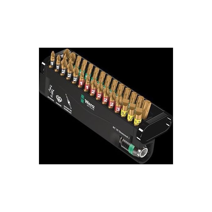 foto del prodotto wera bc 30 diamond 1 punta per cacciavite 30 pz