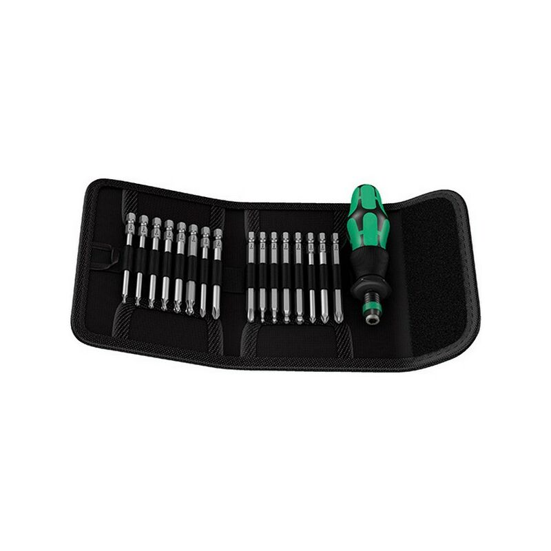 foto del prodotto wera bit assortimento kraftform kompakt 60, la testa sferica 17 pezzi
