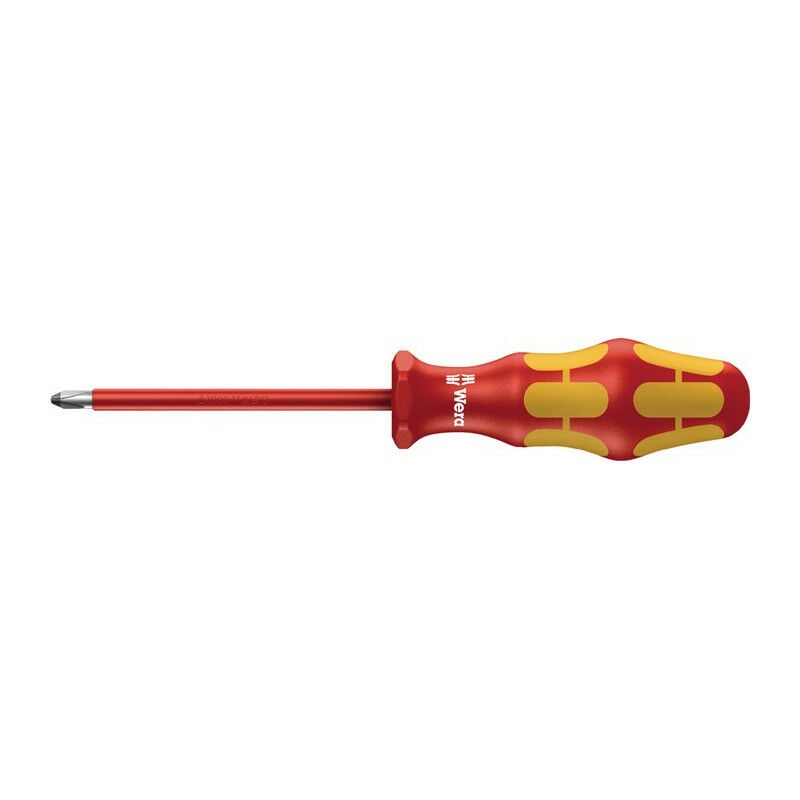 foto del prodotto wera cacciavite 162 iss misura ph 1 lunghezza lama 80mm vde isol.ext.slim