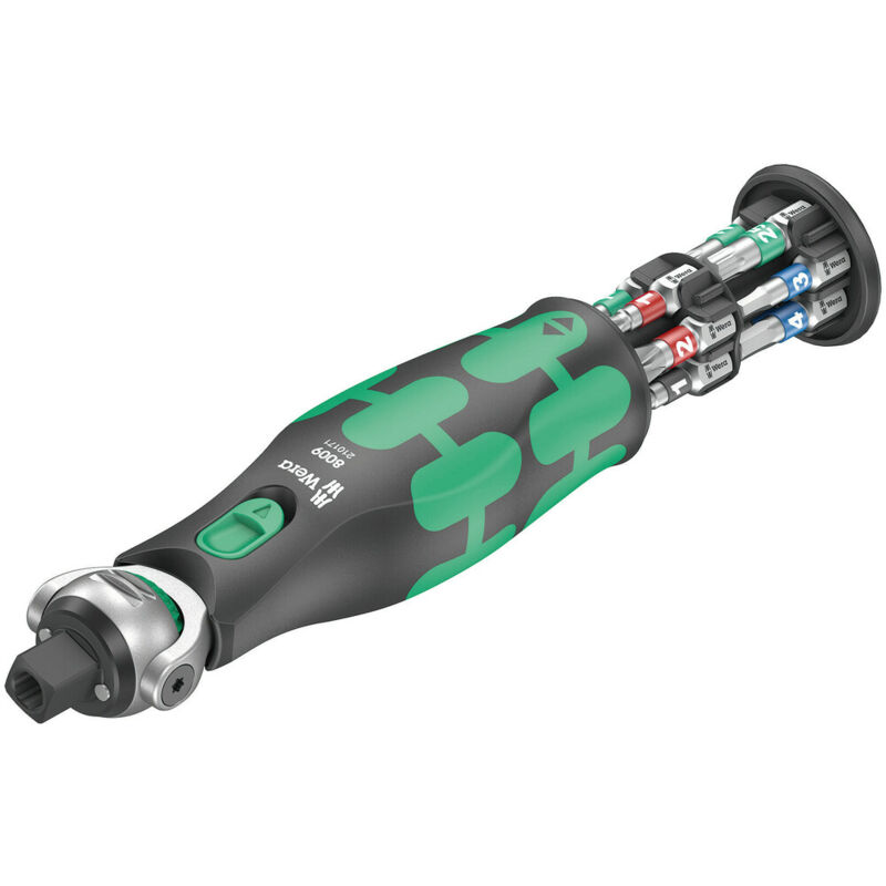 immagine 0 del prodotto wera cacciavite a punta 8009 zyklop pocket 1, 13 pezzi con bussola da 1 4 e 3 8 