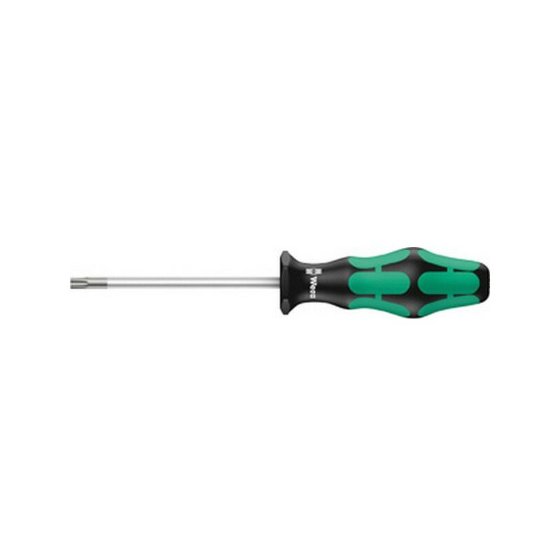 foto del prodotto wera cacciavite torx con supporto di vite, dimensione 25 t lunghezza la lama 100 mm, lunghezza totale 205 mm, diametro della lama 5,0 millimetri